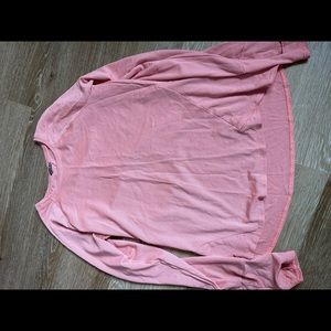 Pink and grey with thumb holes